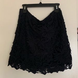 Banana Republic Black Lace Skirt Size 14